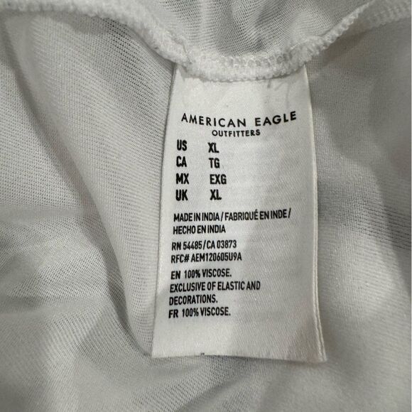 American Eagle linen rayon blend dress sz XL - Picture 7 of 8